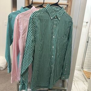Three Vineyard Vines Men's Classic Fit Tucker Shirt (lighter green is slim fit)